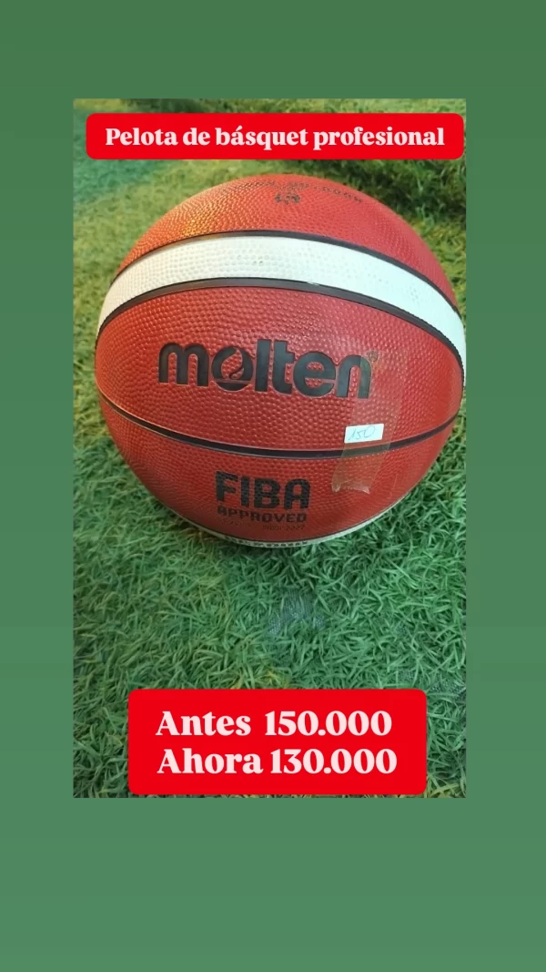 Pelotas de Básquet 🏀 profesional marca Molten No 5 y No 7 - Imagen 2