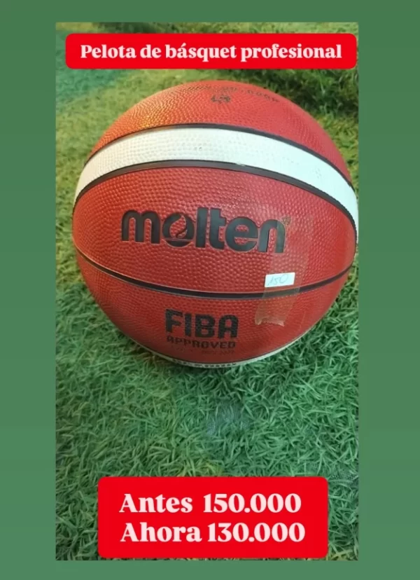 Pelotas de Básquet 🏀 profesional marca Molten No 5 y No 7
